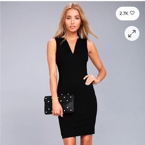 Lulus Elegant Black Sleeveless Dress